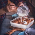 thumbnail image 4 of 8 Inch Square Baking Pan, Square Cake Brownie Pan Stainless Steel for Wedding Christmas Party, Healthy & Non Toxic, Sturdy & Brushed Surface, Dishwasher Safe, 4 of 7