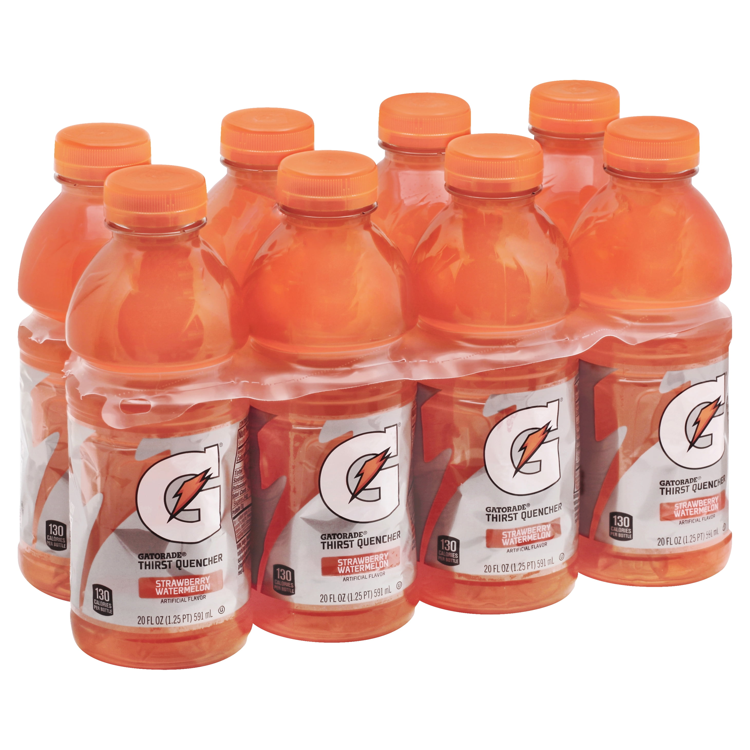 Gatorade Thirst Quencher Strawberry Watermelon Drink, 20 fl oz, 8 count
