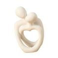 thumbnail image 5 of menolana Embrace Statue Resin Figurine Artwork Crafts Collection Sculpture Tabletop Ornament for Bookshelf Hallway Table Centerpieces White, 5 of 8