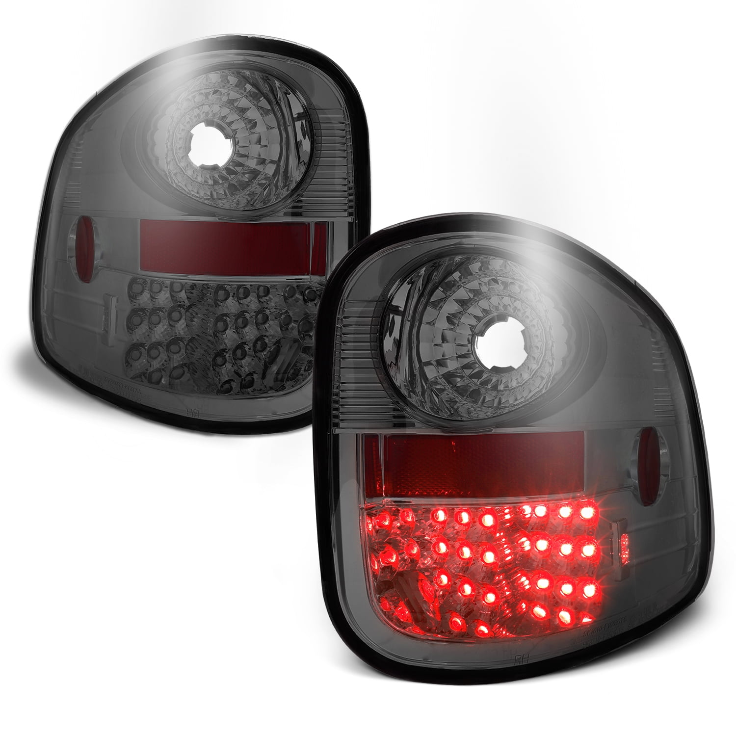 [Philips Lumileds LED] Fit 1997-2003 F150 Flareside Type Smoked Tail Lights Pair - Walmart.com