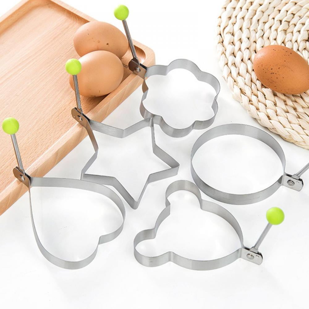 1pc B Style Star-shaped Stainless Steel Egg Frying Mold, Thick Sun