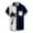 White, variant on JURANMO Men's Short Sleeve Shirts Casual Button Down Hawaiian Shirts 2024 Trendy Summer Color Block Shirts Beach Vacation Print Shirts with Pocket Today's Deals White L