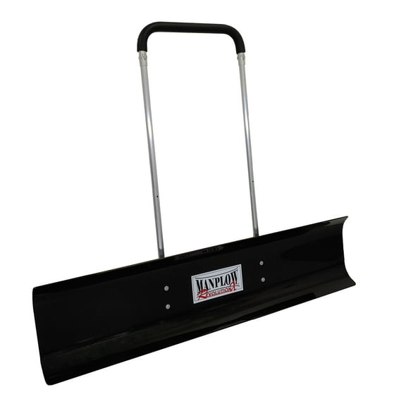 Manplow Snow Pusher,Blade 60" W,HDPE,9 lb. RevX60