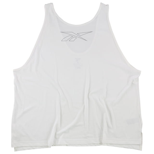 Reebok Womens Logo Tank Top white 3X/22-24W