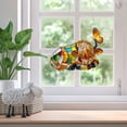 thumbnail image 3 of Adorno colgante de cristal tintado con forma de vaca y mariposa para ventanas, atrapaluz para el hogar, cocina, jardín, dormitorio, decoración de animales de granja para amantes de la naturaleza., 3 of 7