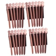 thumbnail image 2 of 24pcs Stainless Steel Duck Clips Hairdressing Sectioning Clips Styling Accessories for Home Barber Shop (Rose Gold), 2 of 7