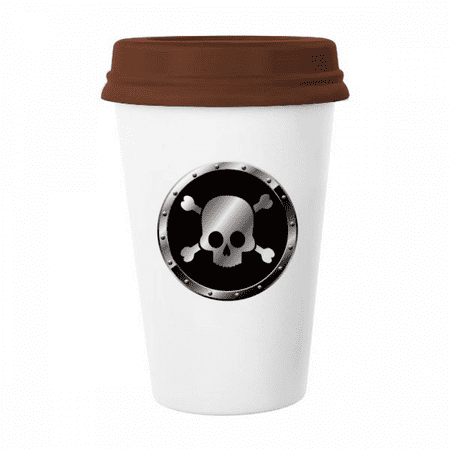 

Logo Black Background Lethal Substance Mug Coffee Drinking Glass Pottery Cerac Cup Lid