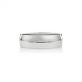 thumbnail image 3 of Men's 10K White Gold 6mm Traditional Plain Wedding Band  (Available Ring Sizes 8-12 1/2) Size 10.5, 3 of 6