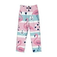 thumbnail image 4 of Kll Mens Pajama Pants For Men,Mens Lounge Pants,Funny Gifts For Men,Men'S Pajama Bottoms-Pink Striped Flamingo, 4 of 9