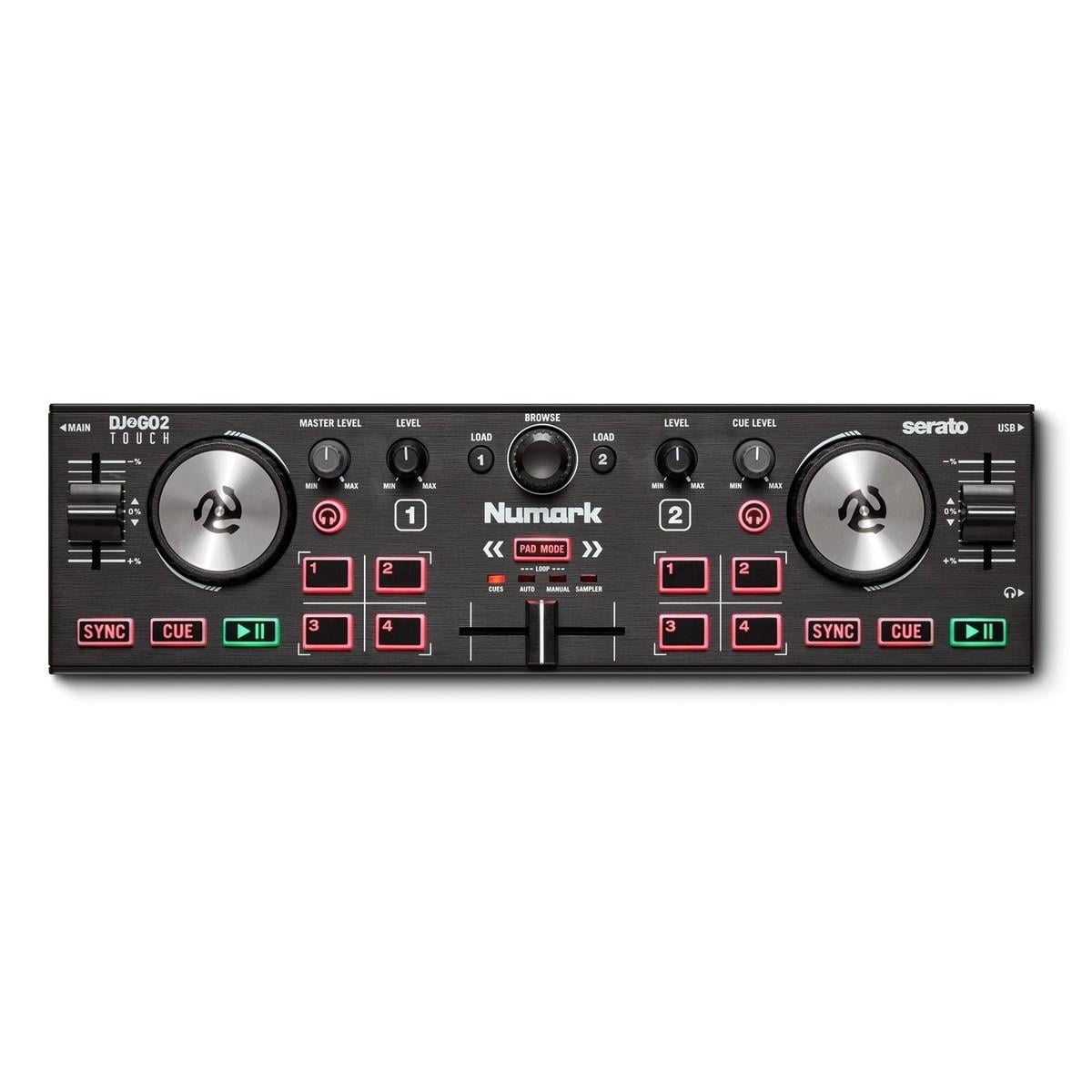 CONTROLADOR DE DJ PORTATIL NUMARK DJ2GO2 TOUCH Numark CHDJ2GO2TOUCH ...