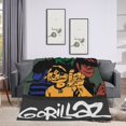 thumbnail image 2 of Gorillaz Air Conditioning Blanket Lightweight Thermal Bed Quilt Ultra Cozy Throw Blanket Tapestry For Bedding Sofa And Travel 66" X 90", 2 of 7