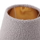 thumbnail image 4 of Abat-jour de lampe de table en tissu pelucheux, conique, simple et exquis, pour ampoules E27 et E14, pour lampadaires, gris, 4 of 4