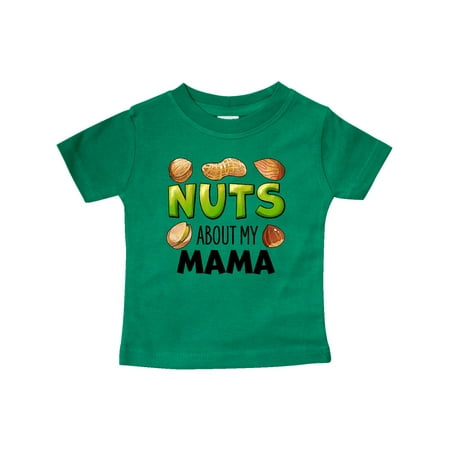 

Inktastic Nuts About My Mama Peanut Almond Pistachio Gift Baby Boy or Baby Girl T-Shirt