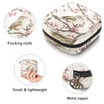 thumbnail image 3 of 1Pc Cute Period Bag Menstrual Cup Pouch, Large Storage Bag Sanitary Purse for Sanitary Napkin Pads, Bird in Spring Cherry Blossom Pads Organizer for Girls Women, 3 of 6