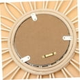 thumbnail image 3 of MERRYHAPY 1Set Woven Wall Mirror Light Brown Photography Prop for Home Family, 3 of 8