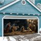 thumbnail image 5 of Feliz Navidad Fondo Navideño Fiesta De Navidad Papá Noel Fotografía Fondo De Puerta De Garaje Navideño Decoración Para Fiestas 7 * 16 Pies., 5 of 6