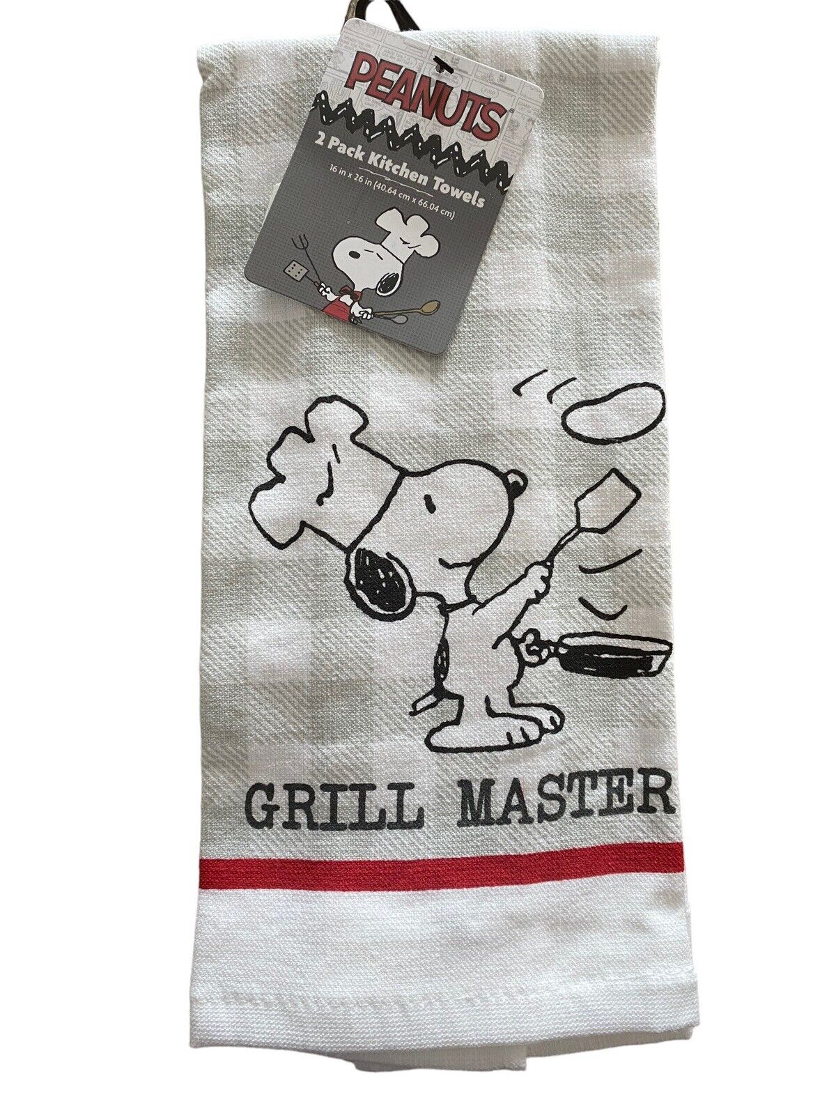 Peanuts Snoopy Charlie Brown BBQ Grill Master 2 Pack Kitchen Towels16