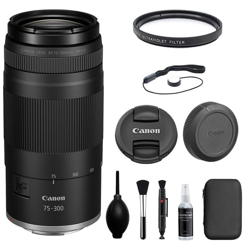 Canon RF 75-300mm F4-5.6 Zoom Lens with UV Filter Kit - Walmart.ca