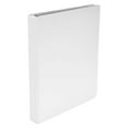 thumbnail image 1 of School Smart Polypropylene Round Ring Binder, 1 Inch, White, 1 of 2