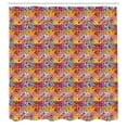 thumbnail image 2 of Ambesonne Vintage Tribal Shower Curtain, Vivid Petals, 69"Wx84"L, Multicolor, 2 of 4