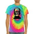 thumbnail image 2 of Wild Bobby, Colorful Technicolor Rainbow Frankenstein Face, Pop Culture, Tie-Dye Tees, Minty Rainbow, X-Large, 2 of 3