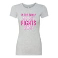 thumbnail image 2 of In This Family No One Awareness Womens Slim Fit Junior Tee, Heather Grey, X-Large, 2 of 3