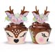 thumbnail image 1 of 24 juegos de tazas de pastel de tamaño estándar, envoltorio para cupcakes, forro para fiesta de cumpleaños, vacaciones, decoración navideña, taza DIY, 1 of 4