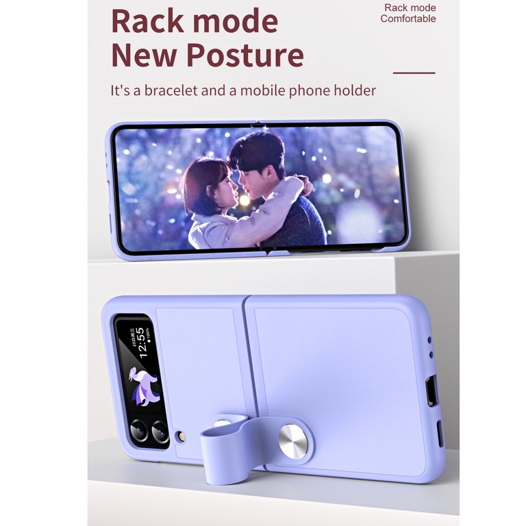 Dteck Slim Case for Samsung Galaxy Z Flip 4, Galaxy Z Flip 3 Case