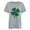 Gray, variant on WREESH Womens Fashion 2025 Spring St. Patrick's Day Print Short Sleeve Round Neck Shirt Casual Loose Holiday Shirts Workout Tops Mint Green