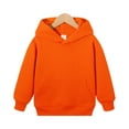 thumbnail image 2 of Grblisyd Girls Hoodies Size 10-12 Casual Long Sleeve Preppy Trendy Sweatshirt Tops Fleece Winter Sweaters Kids Clothes Girls Size 10-12 Saffron 120, 2 of 4