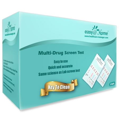 Easy@Home 12 Panel Instant Urine Drug Test, 5 Count