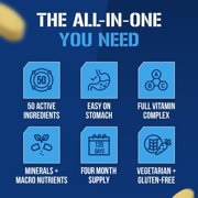 Evlution Nutrition VitaMode High Performance Men's Multivitamin for Immune Defense, Energy & Brain Support 120ct Tablets
