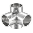 thumbnail image 3 of Clothes Rail Flange Connector,Stainless Steel Pipe Connector Shelves Right Angle, 3 of 8