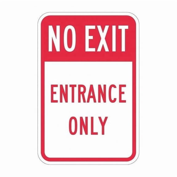 Lyle No Exit Sign For Parking Lots,18" x 12" T1-1917-HI_12x18