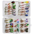 thumbnail image 1 of QualitChoice Sturdy Metal Spoon Kit Durable And Sturdy Bait For Fishing Set Soft And Fast Diving Movements Lure, 1 of 2
