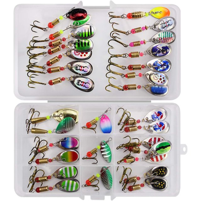 Langgg Sturdy Metal Spoon Kit Durable And Sturdy Bait For Fishing Set Spoon Fishing Fishing Lure
