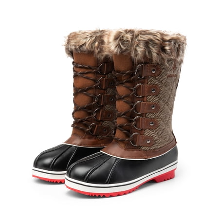 Women's Waterproof Mid-Calf Winter Outdoor Snow Boots