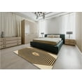 thumbnail image 4 of Ahgly Company Indoor Round Patterned Bakers Brown Area Rugs, 5' Round, 4 of 6
