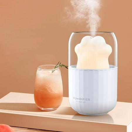 

GNFQXSS Cute Pet Paw Humidifier Desktop Humidifier Mini Silent Humidifier Suitable for Family Bedroom Small Room Office Humidifiers for Bedroom White
