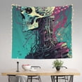 thumbnail image 2 of Pofeuu Cartoon Art Skull Print Wall Tapestry Decoration Wall Hanging Tapestry 60 x 51 Inch, 2 of 6