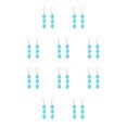 thumbnail image 1 of Pendientes colgantes de gancho trenzado Qarigey para novia fiesta joyería de moda Azul 10piezas, 1 of 6