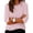 A491 Pink, variant on T-Shirt for Women Crewneck Long Sleeve Casual Loose Fit Classic Striped Print Soft Breathable Cotton Feel Daily Streetwear Layering Top