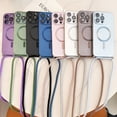 thumbnail image 2 of Crossbody Lanyard Magnetic Case For iPhone 15 14 13 12 11 Pro Max Plus X XS XR For Magsafe Soft TPU Camera Protection Cover, 2 of 5