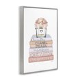 thumbnail image 4 of Stupell Industries Glam Bookstack & Flowers Botanical & Floral Painting Gray Framed Art Print Wall Art, 12 x 18, 4 of 10