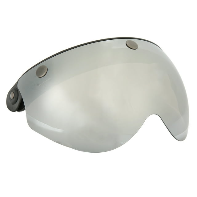 Visière de Casque d'Objectif Coupe-Vent Anti-Sable Style Rétro Visière de Casque de Moto avec Boucle Réglable