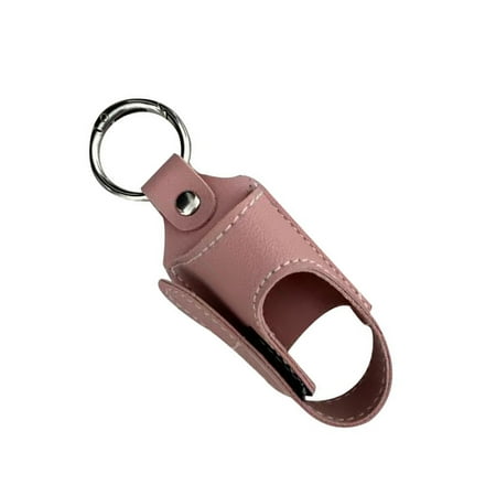 Stylish PU Leather Inhaler Case with Metal Buckle Portable Sprayer Holder for Easy Attachment to Bags Belts or Keys