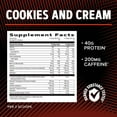 thumbnail image 5 of GNC AMP Wheybolic Ripped Clinically Proven Protein Powder & Thermogenic Protein Supplement, Cookies and Cream, Increases Muscle Strength & Size, Calorie Burn, Energy & Endurance, Caffeine, 40g, 5 of 6