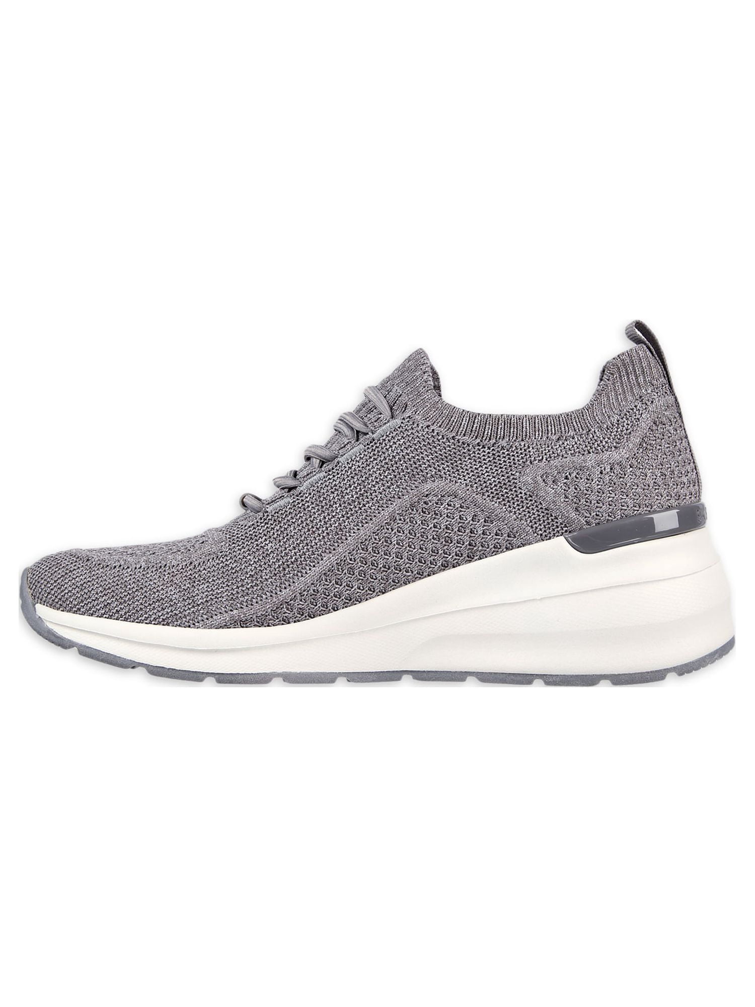 Skechers Women's Street Billion Woven Walks Knit Slip-on Wedge Casual Sneaker