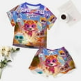 thumbnail image 5 of Super Kitties Women Pajamas Set Loungewear Sleepwear 2 Piece PJ Sets, 5 of 8