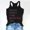 Black, variant on Women’s Tanks Summer Sleeveless Round Neck Top with USA Letter Print for Women Lightweight Casual Tank Army Green XXL